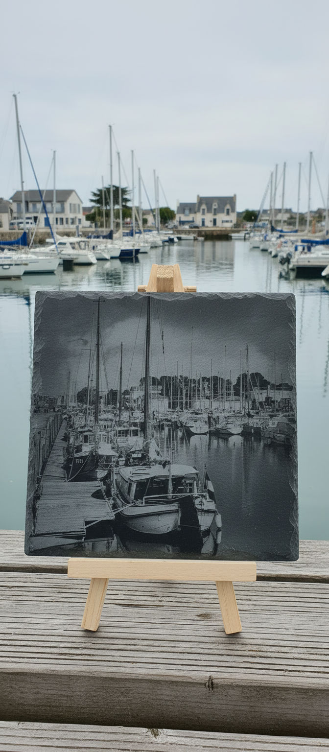 Plaque rectangulaire 14 × 22 cm — gravure laser